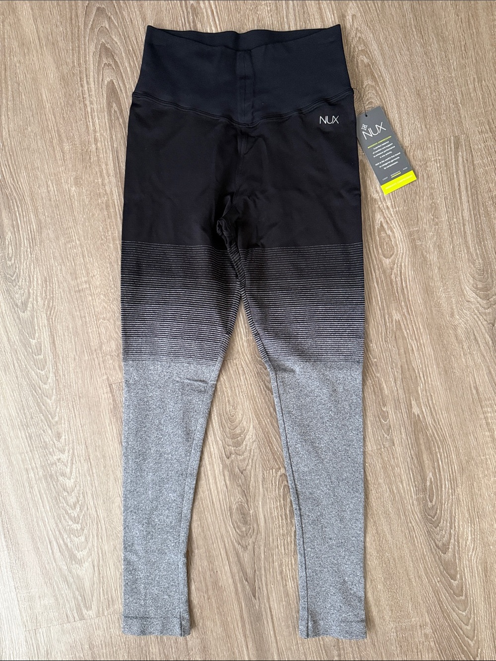 NUX Black to Gray Ombre Leggings